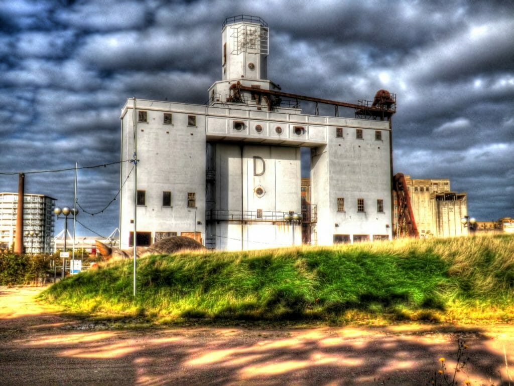 Grain Silo Royal Victoria Docks, East London.